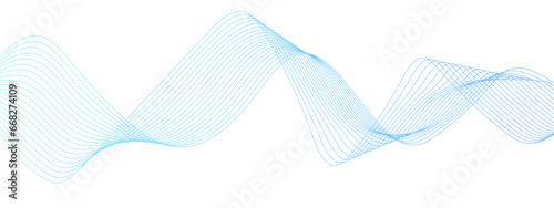 Abstract colorful wave line transparent background modern stream wave background and wave curve lines background. Vector business Illustration pattern of lines in transparent background