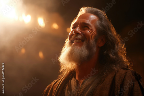 Heavenly Revelation: Moses' Glowing Countenance