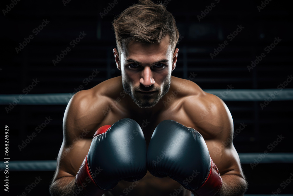 Fierce Boxing Champion in the Ring
