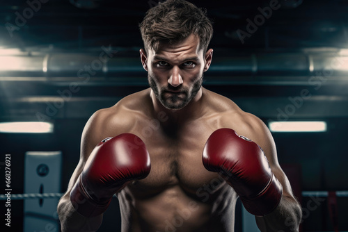 Determined Boxer Ready for Battle © Andrii 