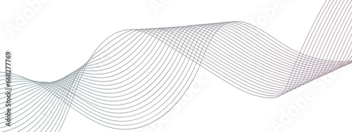 Abstract colorful wave line transparent background modern stream wave background and wave curve lines background. Vector business Illustration pattern of lines in transparent background