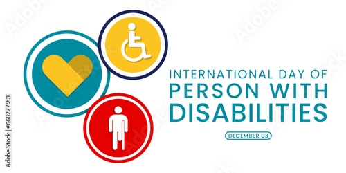 International Day of Persons with Disabilities (IDPD) is celebrated every year on 3 December. Vector illustration