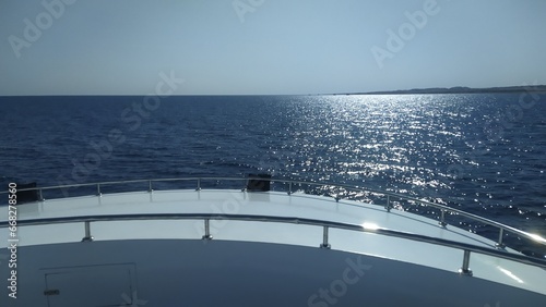 Sea view from a yacht in egypt © Yury