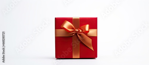 White background with gift box © 2rogan