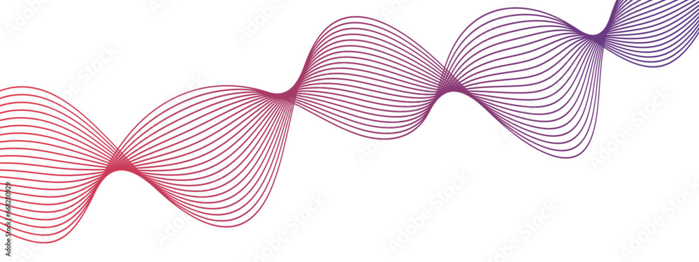 Abstract colorful wave line transparent background modern stream wave ...