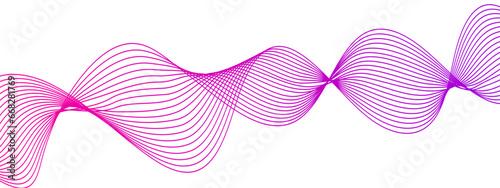 Abstract colorful wave line transparent background modern stream wave background and wave curve lines background. Vector business Illustration pattern of lines in transparent background
