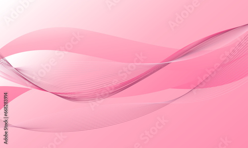 abstract pink business lines wave curves soft gradient background