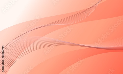 pink lines wave curve smooth gradient abstract background
