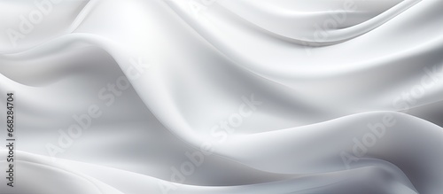 Soft white cloth used for background waves beautifully