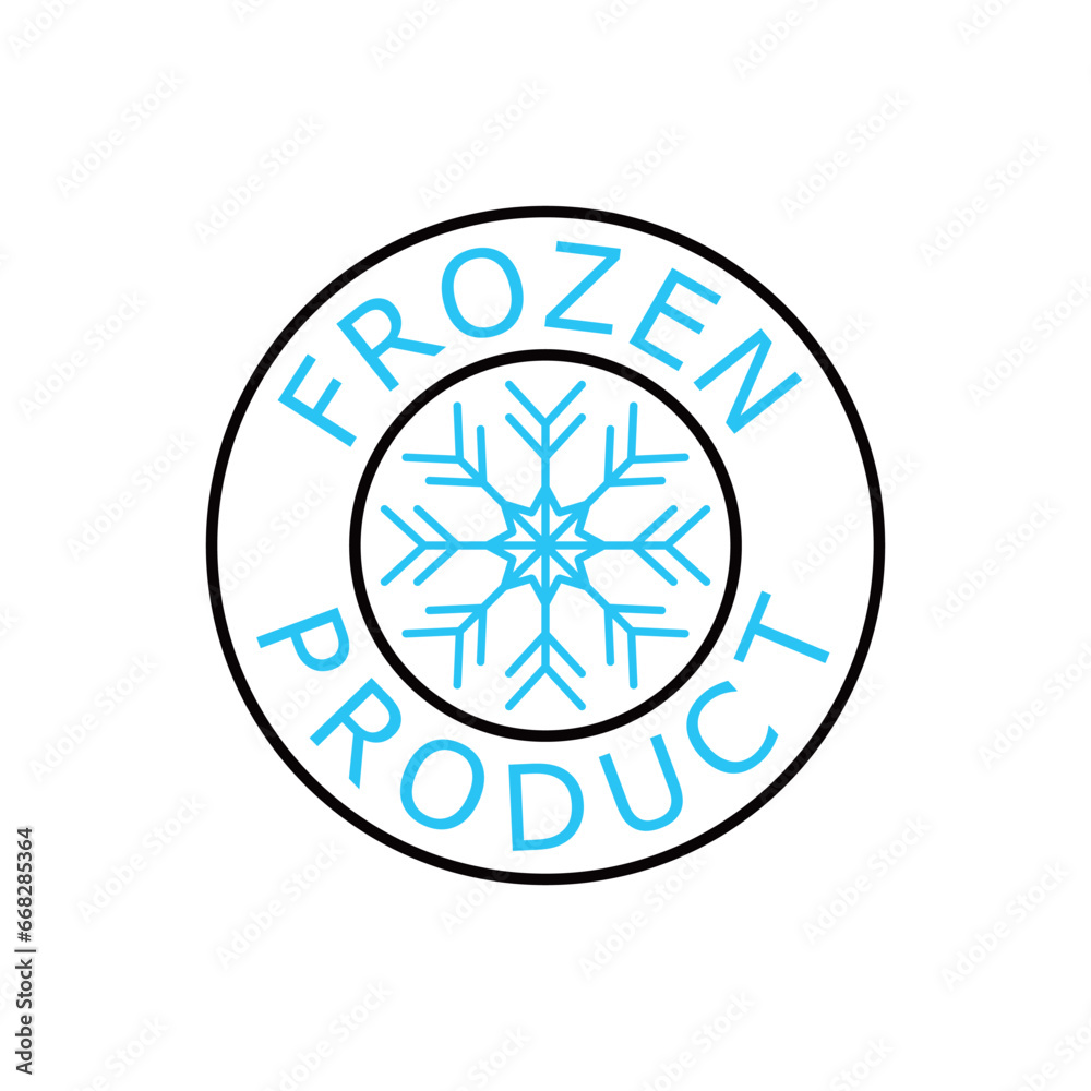 keep frozen label design. cold product sign and symbol. keep frozen label design. cold product sign and symbol.