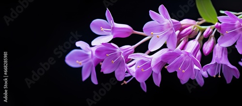 Small purple bell shaped flowers