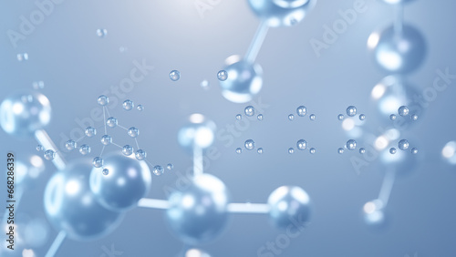 borax molecular structure 3d, flat model, food additives e285, structural chemical formula view from a microscope photo