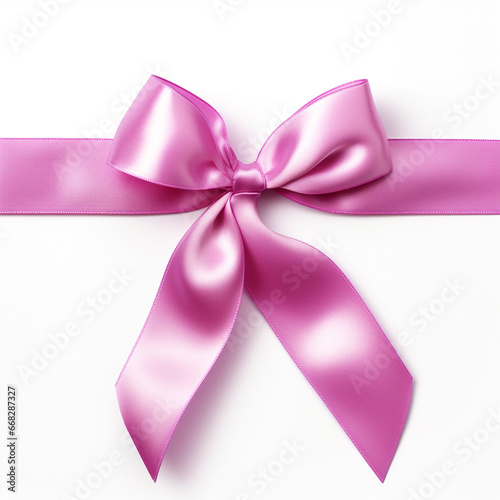 Pink ribbon for early detection