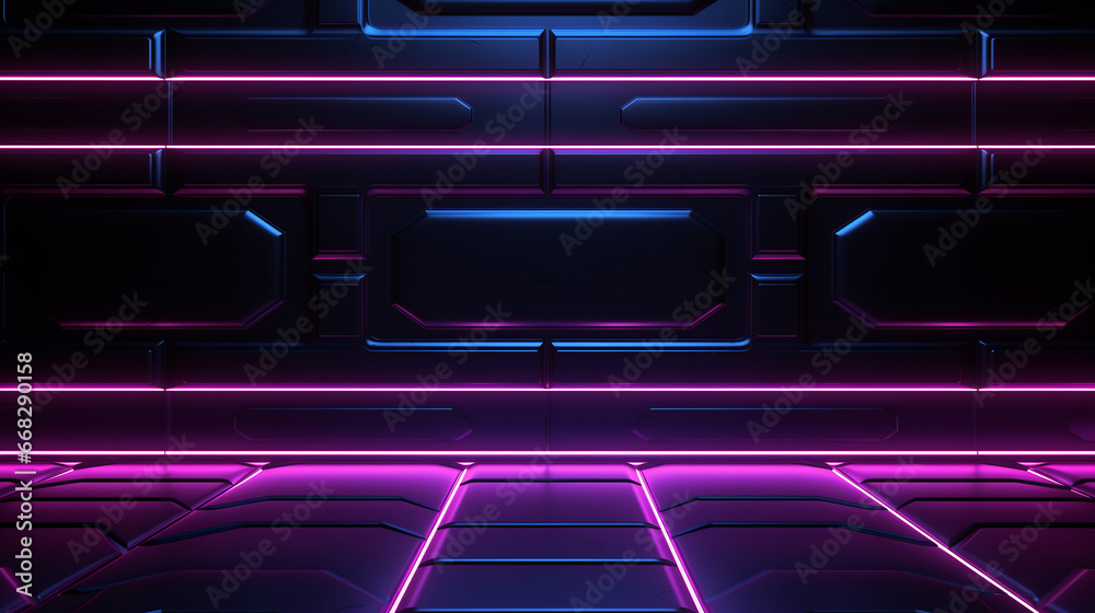 fondo estilo ciberpunk luces neón futurista fondo estilo ciberpunk luces neón futurista