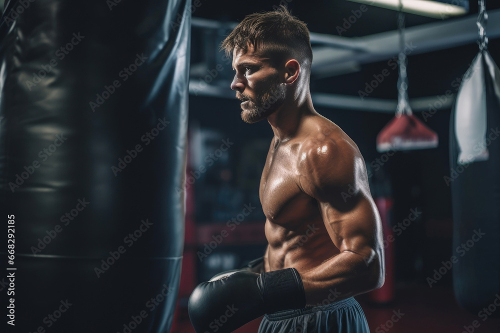 Boxer's Late-Night Punching Bag Workout