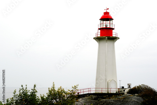 White Point Atkinson Light House in Vancouver British Columbia photo