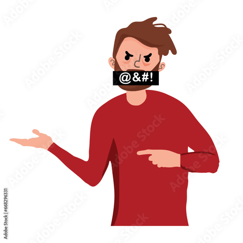 Angry boss in suit shouting at the female employee. Furious executive in anger