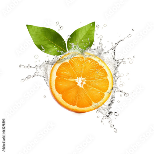  oranges and water dropped into water png