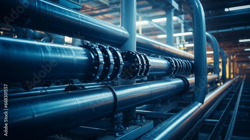 An extensive system of steel pipes transporting fuel and oil, critical infrastructure