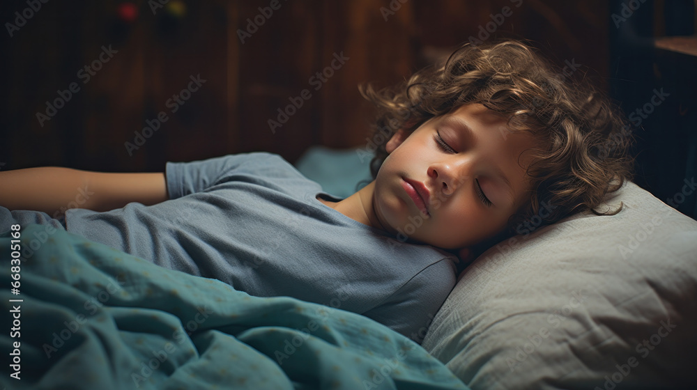 10 years old child sleeping in bed 10 years old child sleeping in bed