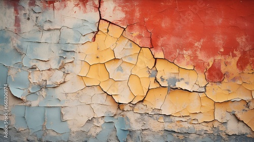 walls with peeling paint have a beautiful crack effect