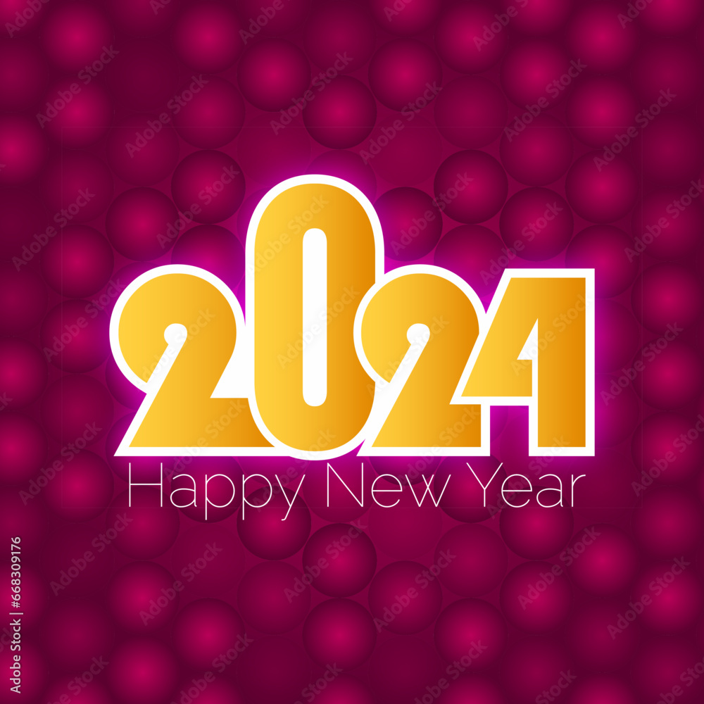 vector simple and elegant 2024 new year eve holiday background design, happy new year 2024 post design vector simple and elegant 2024 new year eve holiday background design, happy new year 2024 post design