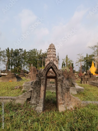 Mini SIAM in Pattaya park with reduced copies of attractions in Thailand and around the world. 