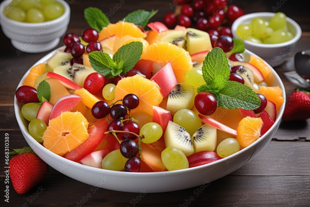 fruit salad in a bowl fruit salad in a bowl