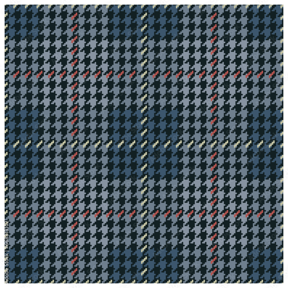 Hounds tooth model fabric pattern. Seamless cloth vector illustration Hounds tooth model fabric pattern. Seamless cloth vector illustration