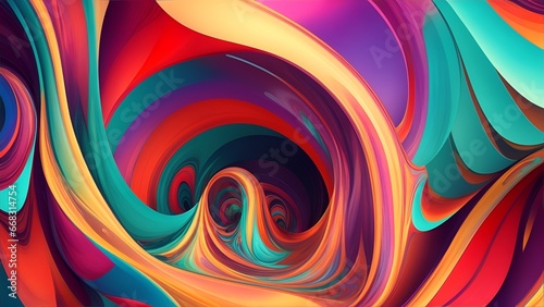 Abstract chromatic odyssey background image