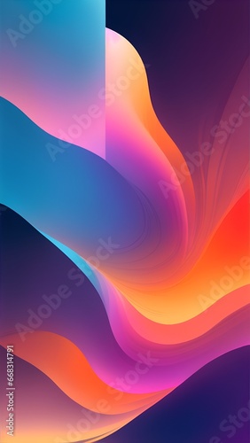 Illustrious gradient echoes background image free download