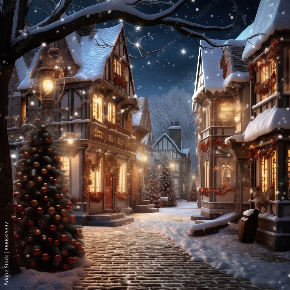 Festive Whispers in Architecture. Generative AI