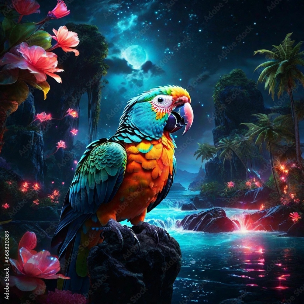 Obraz premium colorful parrot