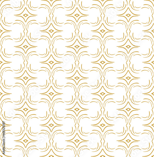 Abstract golden pattern, seamless pattern.