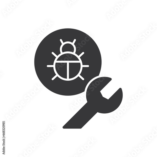Wrench Bug Icon - Malware Icon