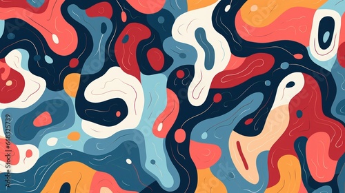 Abstract pattern with organic shapes. AI generated