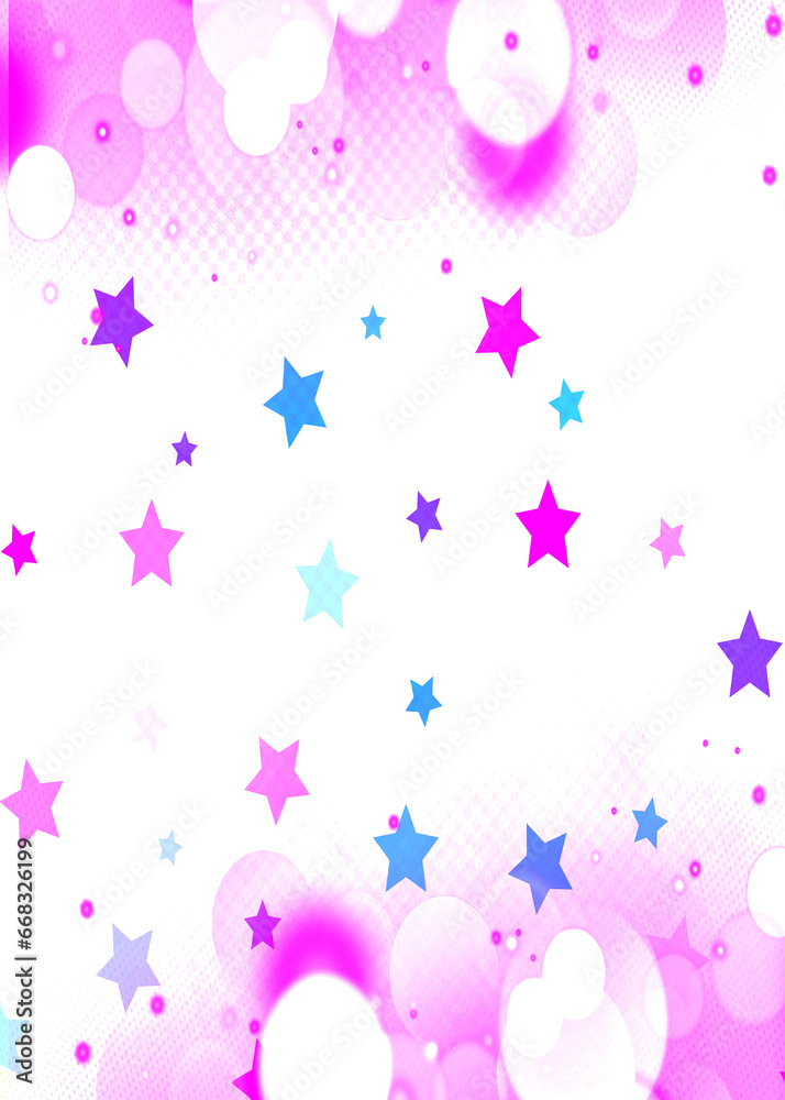 Pink bokeh vertical background with copy space for text or image, Usable for banner, poster, Ad, events, party, events, sale, celebrations, and various design works