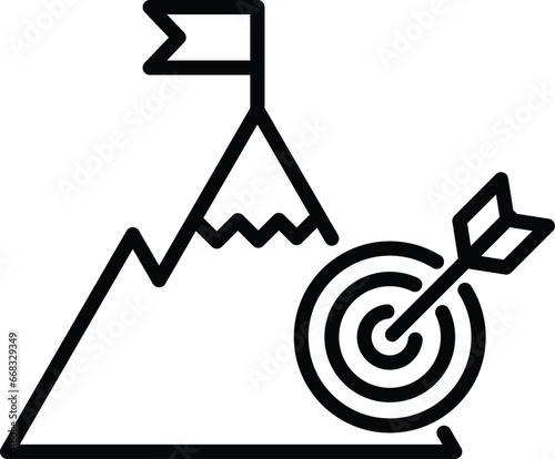 mission icon vector