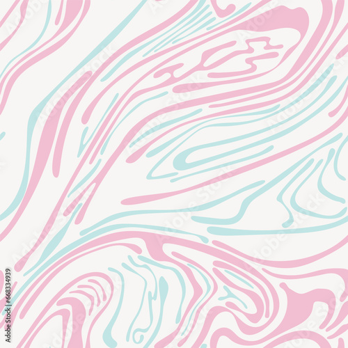 Seamless pattern with marbling - hand drawn vector illustration.