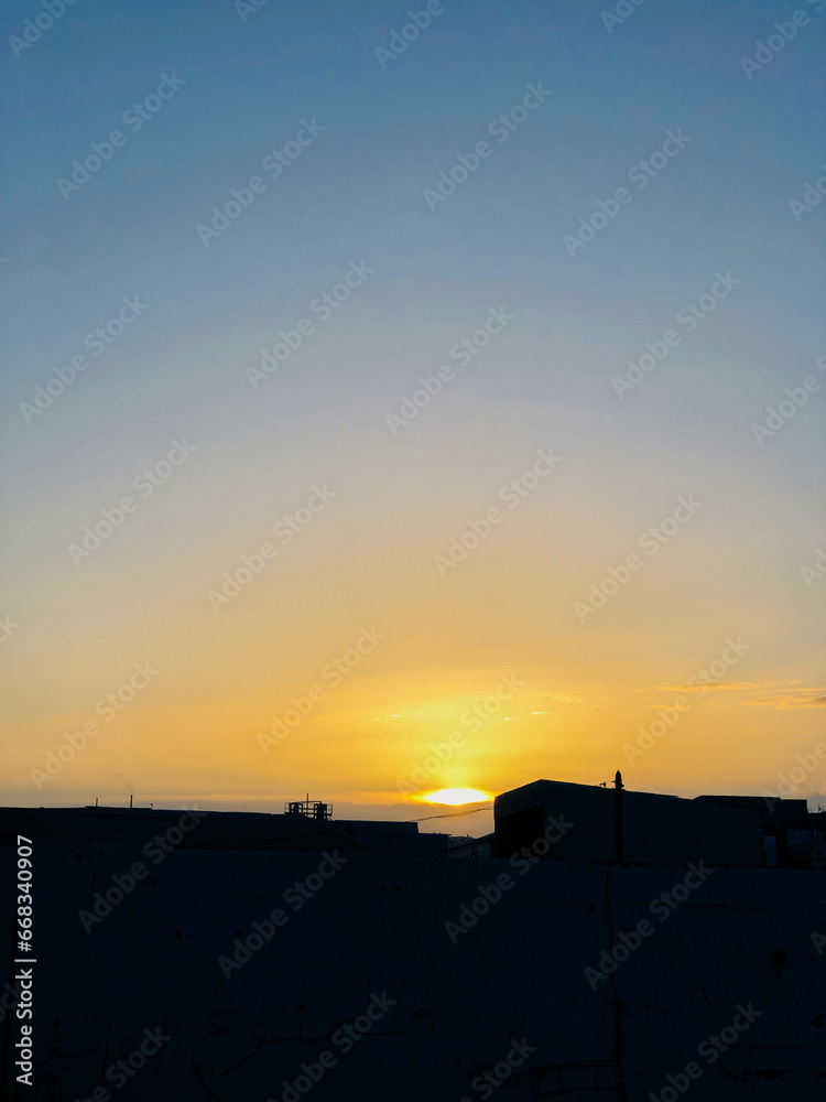 Pristine sunrise vista with a tranquil ambience Pristine sunrise vista with a tranquil ambience