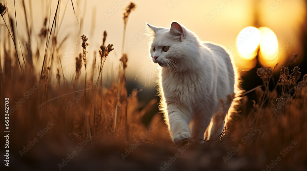 cat on the meadow cat on the meadow