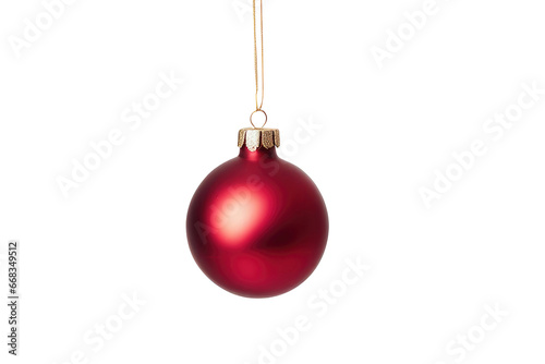 a quality stock photograph of a single christmass decoration isolated on a white background photo