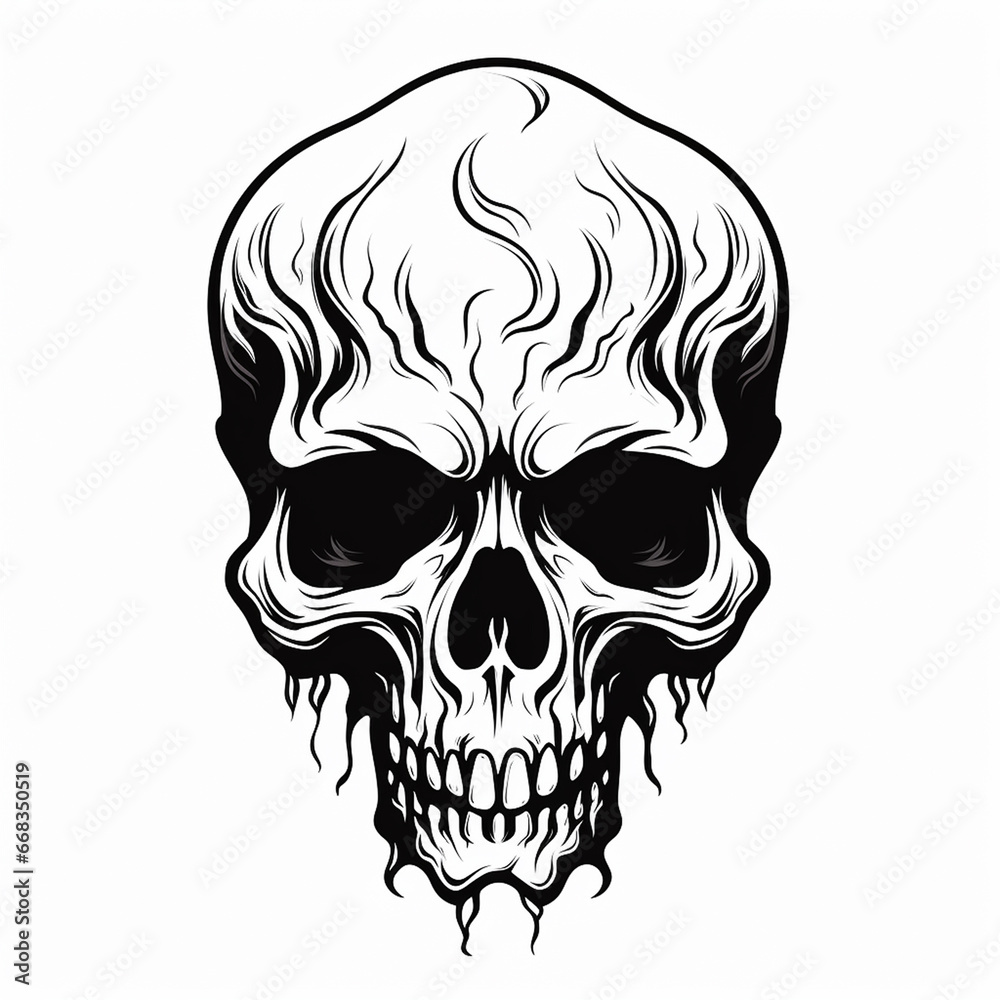 Skull and Crossbones Symbol for Tattoo