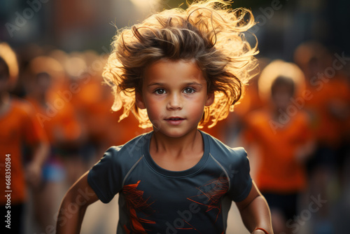 A young athlete at practice, highlighting the therapeutic benefits of physical activity for children's mental health. Concept of sports as an outlet for kids. Generative Ai.