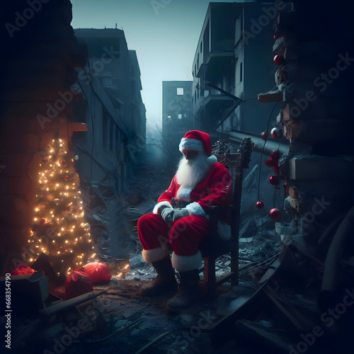 santa claus at war, the contradiction between war and Christmas