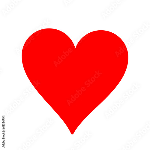 Outline vector illustration of One beautiful bright red heart isolated on a white background Free Download Outline vector illustration of One beautiful bright red heart isolated on a white background - GFXLoad