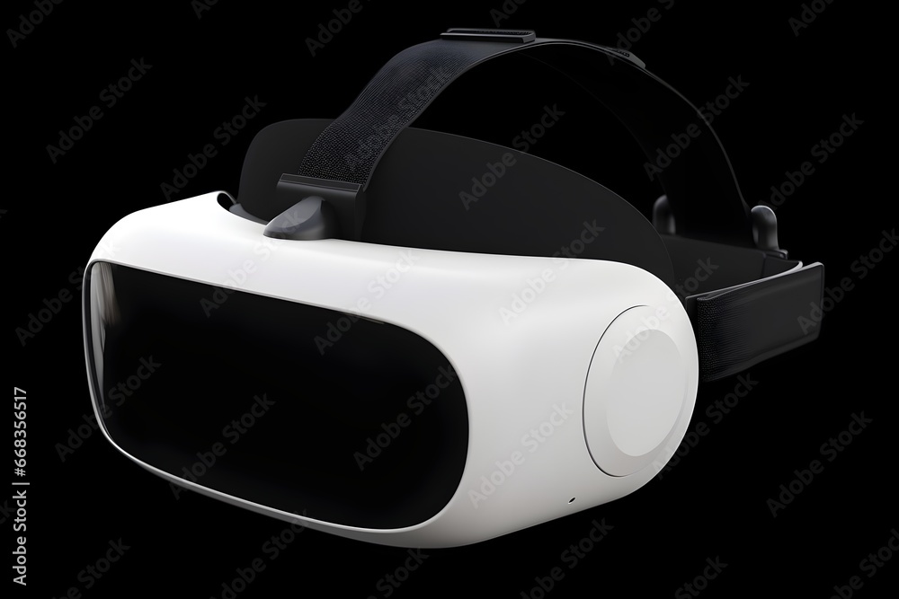 Virtual reality glasses on black background Virtual reality glasses on black background