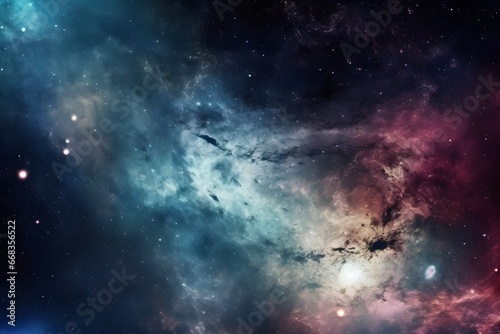 Colorful abstract galaxy  astronomy stars background