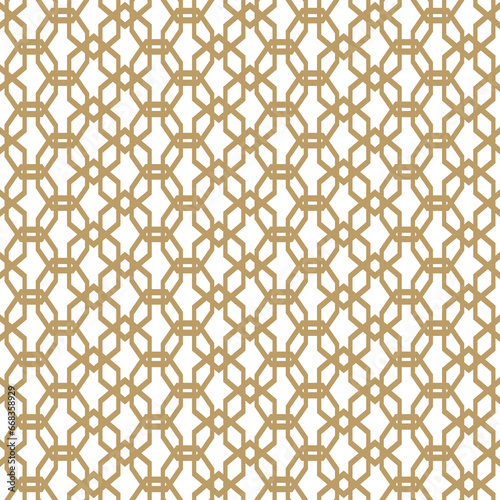 Luxury seamless abstract geometric pattern with hexagon and line  png isolated on transparent background.