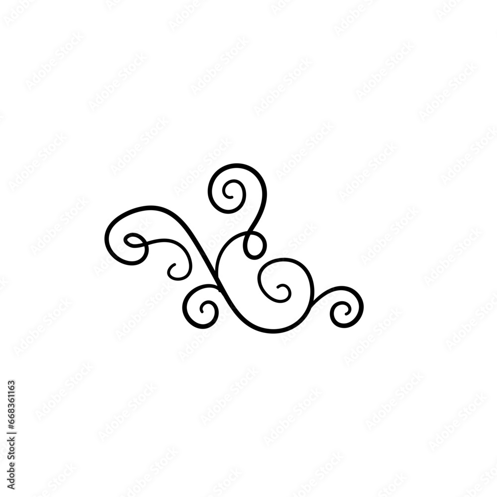 flourish swirls vector. decorative elements. flourish swirls vector. decorative elements.